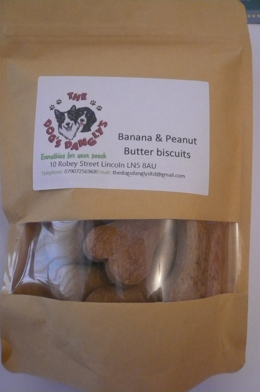 Dog Treats Banana & Peanut Butter Biscuits